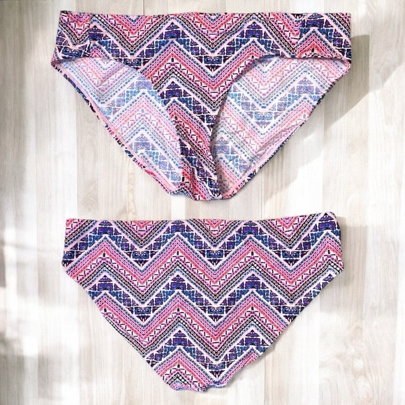 Beach Bump by Motherhood Maternity Chevron 2-Piece Tankini Bathing Suit - Picture 8 of 15